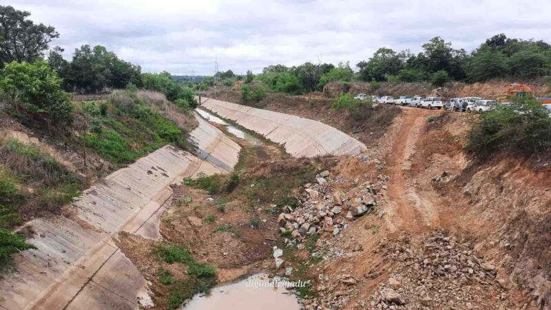 ಭದ್ರಾ ಮೇಲ್ದಂಡೆ ಯೋಜನೆ ವರ್ಷದೊಳಗೆ ಪೂರ್ಣ ಸಾಧ್ಯತೆ, ಸಚಿವ ಡಿ.ಸುಧಾಕರ್‌ ಕಾಮಗಾರಿಗಳ ವೀಕ್ಷಣೆ