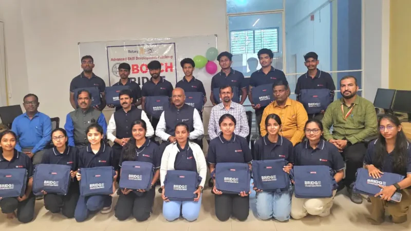 ಕೌಶಲ್ಯವಿಲ್ಲದೇ ಉದ್ಯೋಗವಿಲ್ಲ,  ಬಾಷ್ ಮತ್ತು ವಾಣಿಜ್ಯ ಸಂಘದ ಸಹಯೋಗದಲ್ಲಿ ತರಬೇತಿ ಶಿಬಿರ